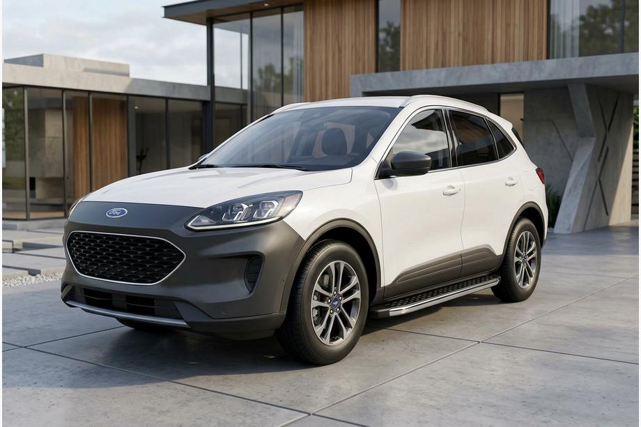 Ford Kuga/Escape 2019- гг. Боковые Подножки BlackLine (2 шт., Алюминий) Image