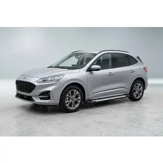 Боковые пороги Allmond Grey (2 шт., алюминий)