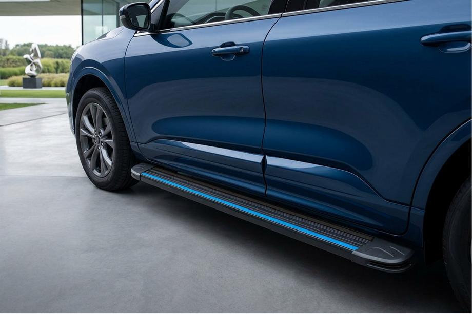 Ford Kuga/Escape 2019- гг. Боковые Подножки Maya Blue (2 шт., Алюминий) Image