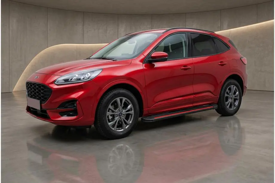 Ford Kuga/Escape 2019- гг. Боковые Подножки Maya Red (2 шт., Алюминий) Image