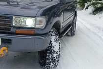 Toyota Land Cruiser 80 1990-1997 гг. Боковые Подножки Maya V1 (2 шт., Алюминий) фото 1