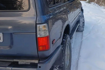 Toyota Land Cruiser 80 1990-1997 гг. Боковые Подножки Maya V1 (2 шт., Алюминий) фото 8