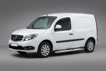 Mercedes Citan 2013-2021 гг. Боковые Подножки Mevsim Grey (2 шт., Алюминий) фото 1