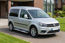 Volkswagen Caddy 2015-2020 гг. Боковые Подножки Mevsim Grey (2 шт., Алюминий) Макси База фото 1