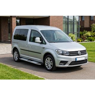 Боковые Подножки Mevsim Grey (2 шт., Алюминий) Volkswagen Caddy 2015-2020 гг. фото 1