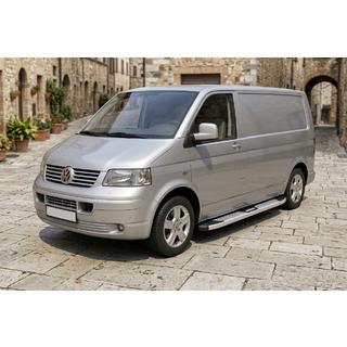 Боковые Подножки Mevsim Grey (2 шт., Алюминий) Volkswagen T5 Multivan 2003–2010 гг. фото 1