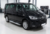 Volkswagen T6 2015-2024 гг. Боковые Подножки Mevsim Grey (2 шт., Алюминий) Короткая База фото 1