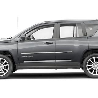 Дверные Молдинги OmsaLine Нержавеющая Сталь Jeep Compass 2006-2016 гг. фото 1