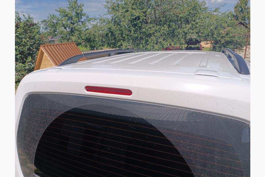 Peugeot Partner/Rifter 2019- гг. Рейлинги OmsaLine Solid (2 шт, черные) Короткая База Фото 6