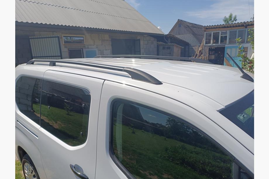 Opel Combo 2019- гг. Рейлинги OmsaLine Solid (2 шт, черные) Image