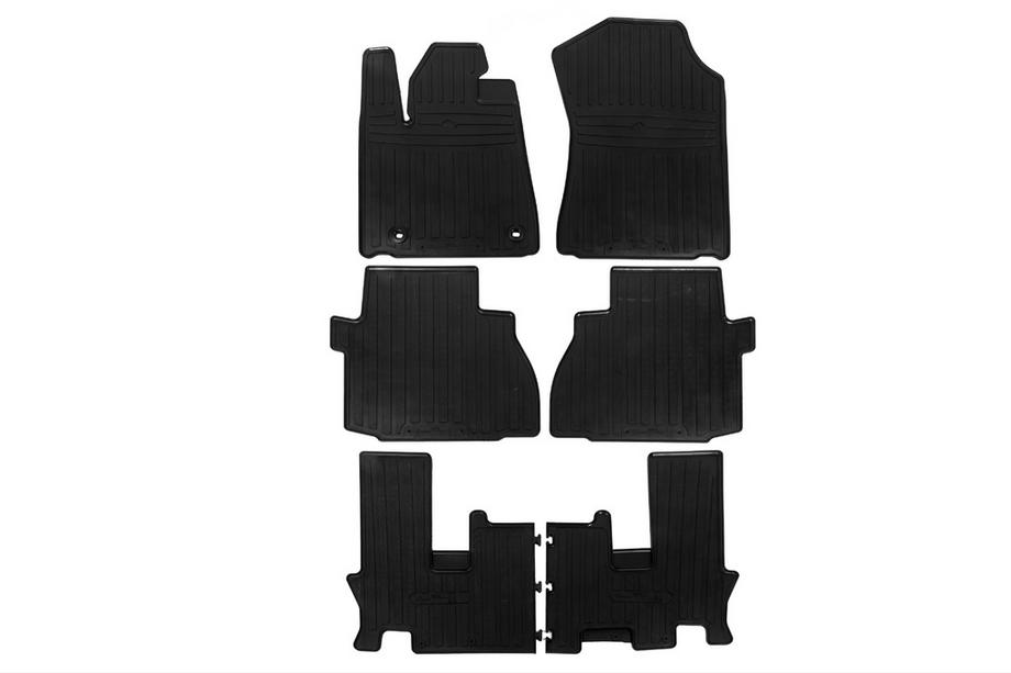 Toyota Sequoia 2007-2022 гг. Резиновые коврики (3 ряда, Stingray Premium) Image