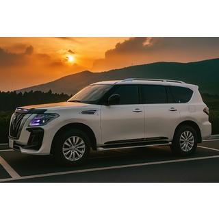 Дверные молдинги (4 шт, черные) Nissan Armada 2016-2024 гг. фото 4