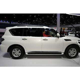 Дверные молдинги (4 шт, хром) Nissan Armada 2016-2024 гг. фото 4
