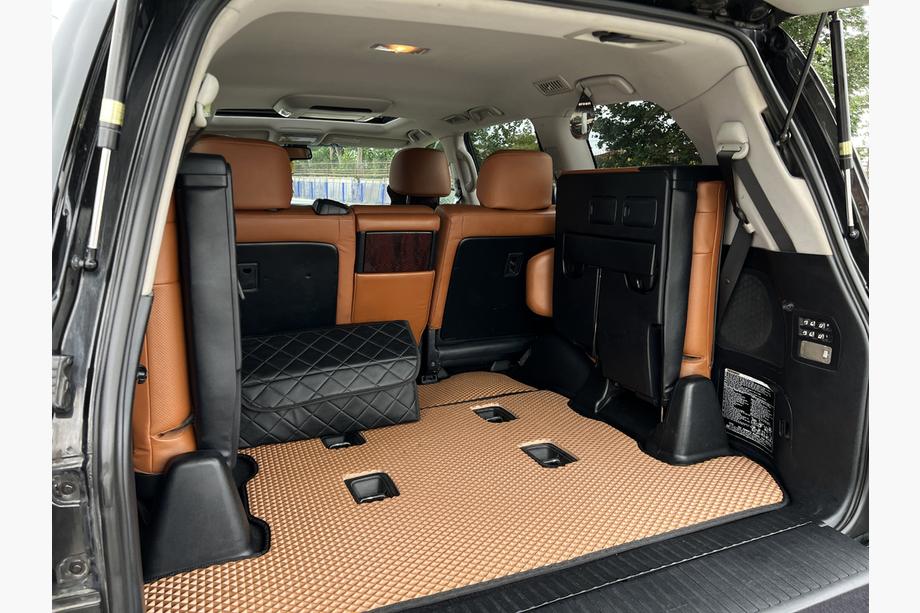 Lexus LX570/450d 2008-2022 гг. Коврик багажника 2 шт (EVA, 7 мест, кирпичный) Фото 2