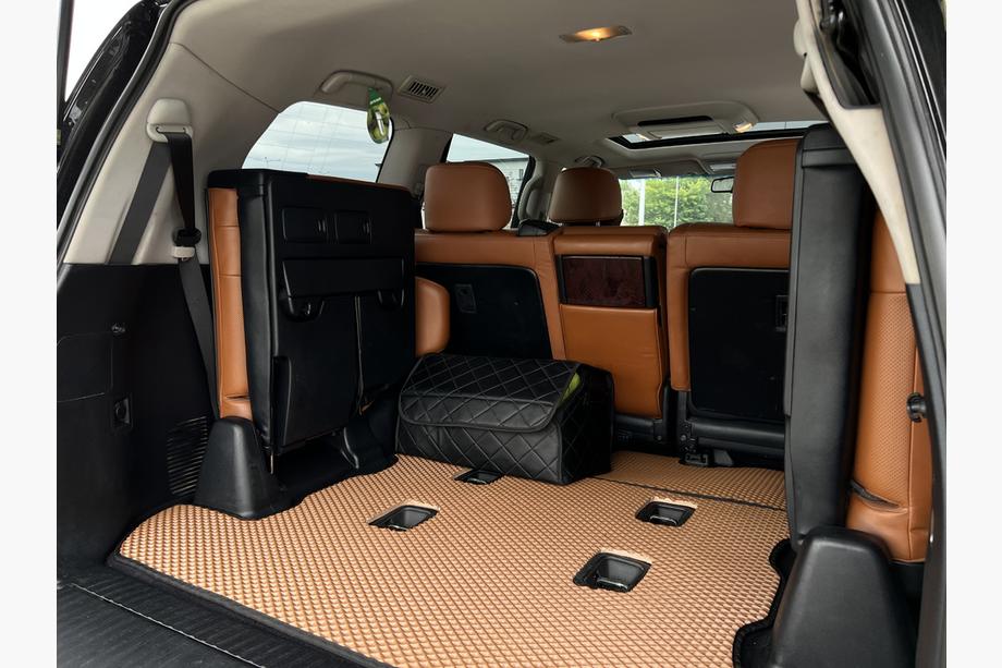 Lexus LX570/450d 2008-2022 гг. Коврик багажника 2 шт (EVA, 7 мест, кирпичный) Фото 3