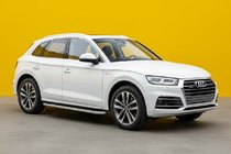 Audi Q5 2017-2025 гг. Боковые Подножки Tayga Grey (2 шт., Алюминий) фото 1
