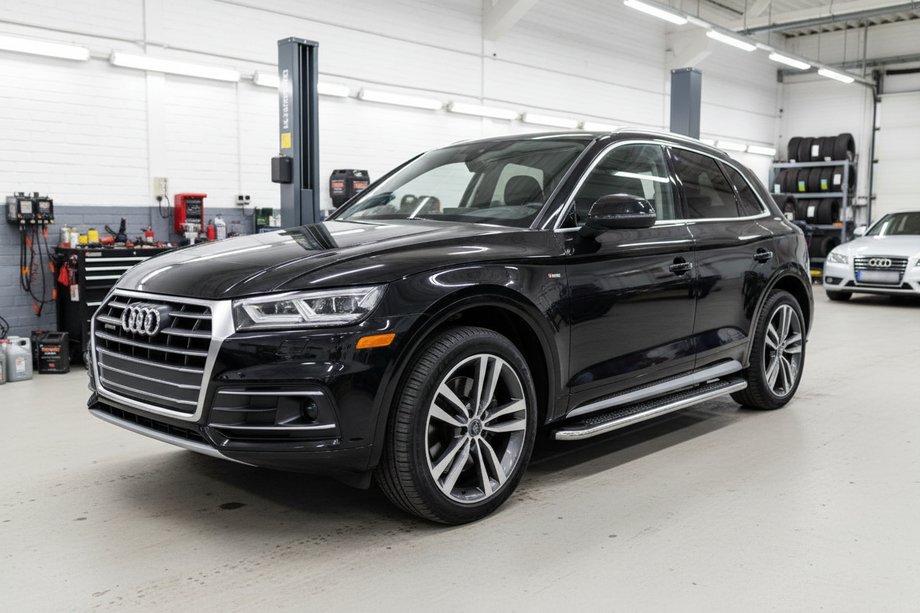 Audi Q5 2017-2025 гг. Боковые Подножки Maydos V2 (2 шт., Алюминий) Image