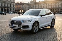 Audi Q5 2017-2025 гг. Боковые Подножки Maydos V1 (2 шт., Алюминий) фото 1