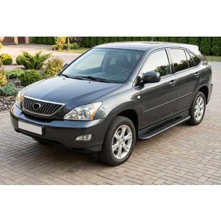 Боковые пороги Bosphorus Black (2 шт., алюминий) Lexus RX 2003-2009 гг. фото 1