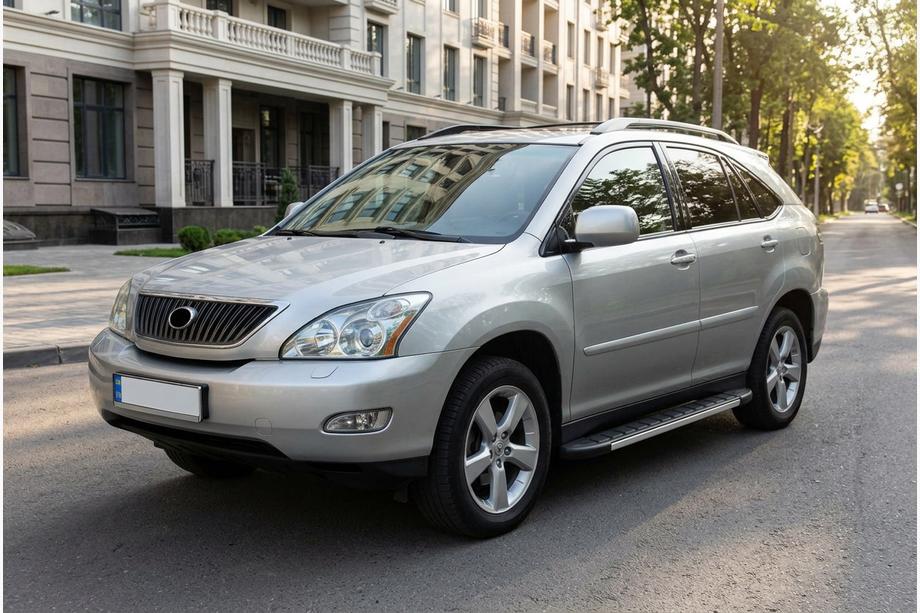 Lexus RX 2003-2009 гг. Боковые Подножки Duru (2 шт., Алюминий) Image