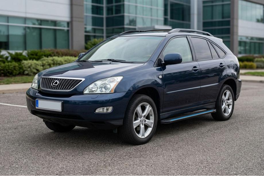 Lexus RX 2003-2009 гг. Боковые Подножки Maya Blue (2 шт., Алюминий) Image