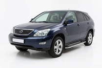 Lexus RX 2003-2009 гг. Боковые Подножки Maydos V2 (2 шт., Алюминий) фото 1
