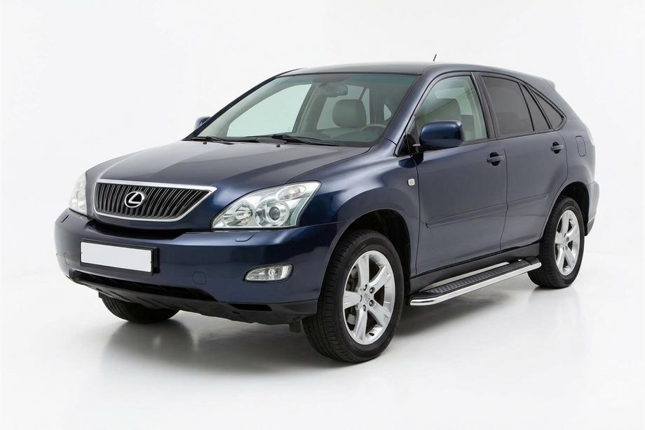 Lexus RX 2003-2009 гг. Боковые Подножки Maydos V2 (2 шт., Алюминий) Image
