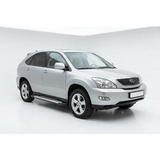 Боковые пороги Allmond Grey (2 шт., алюминий) Lexus RX 2003-2009 гг. фото 1