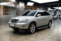 Lexus RX 2003-2009 гг. Боковые Подножки BlackLine (2 шт., Алюминий) фото 1
