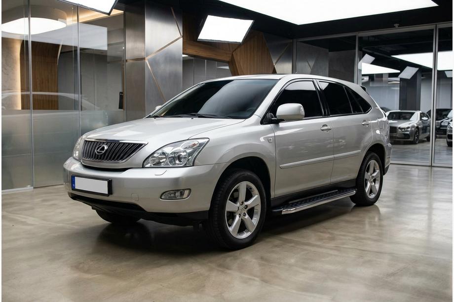 Lexus RX 2003-2009 гг. Боковые Подножки BlackLine (2 шт., Алюминий) Image