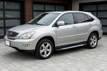 Lexus RX 2003-2009 гг. Боковые Подножки Line (2 шт., Алюминий) фото 1