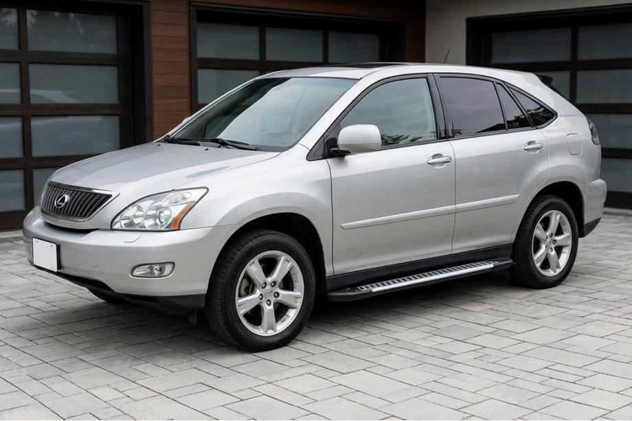 Lexus RX 2003-2009 гг. Боковые Подножки Line (2 шт., Алюминий) Image