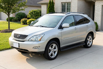 Lexus RX 2003-2009 гг. Боковые Подножки Tayga Black (2 шт., Алюминий) фото 1