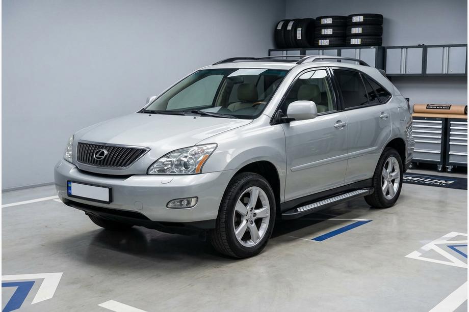 Lexus RX 2003-2009 гг. Боковые Подножки Vision New Black (2 шт., Алюминий) Фото 1