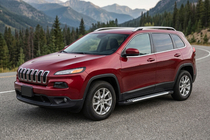 Jeep Cherokee KL 2013- гг. Боковые Подножки Line (2 шт., Алюминий) фото 1