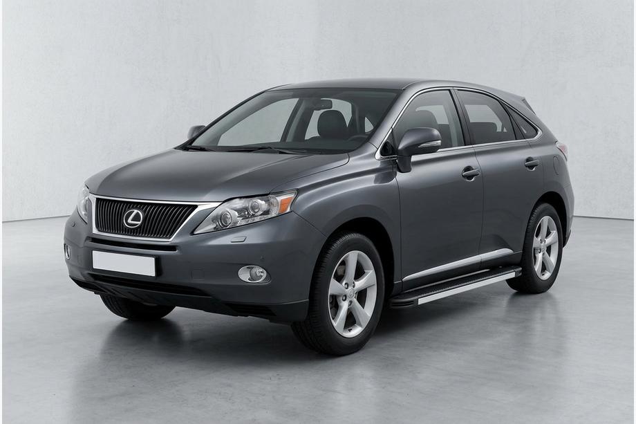 Lexus RX 2009-2015 гг. Боковые Подножки Maya V1 (2 шт, Алюминий) Image