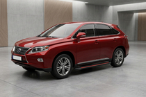 Lexus RX 2009-2015 гг. Боковые Подножки Maya Red (2 шт, Алюминий) фото 1