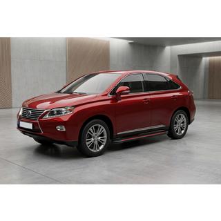 Боковые Подножки Maya Red (2 шт, Алюминий) Lexus RX 2009-2015 гг. фото 1