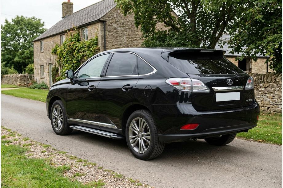 Lexus RX 2009-2015 гг. Боковые пороги Rainbow (2 шт, алюминий) Image