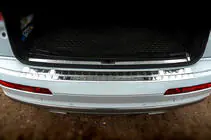 Audi Q7 2015–2026 гг. Накладка на задний бампер Carmos нержавейка фото 3