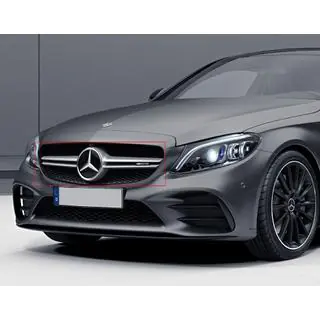 Передняя решетка AMG Silver (для Avantgarde/AMG-Line/C43 AMG) фото 3