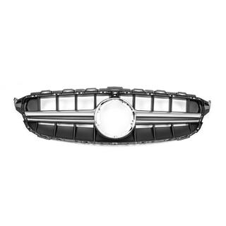 Передняя решетка C63-design (для Avantgarde/AMG-Line/C43 AMG) Mercedes C-сlass W205 2014-2021 гг. фото 3