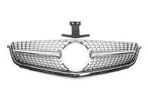 Mercedes C-class W204 2007-2015 гг. Передняя решетка Diamond Silver (для C63) фото 1