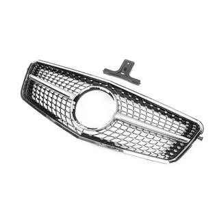 Передняя решетка радиатора Diamond Silver (2009-2012) Mercedes E-сlass W212 2009-2016 гг. фото 4