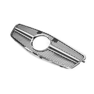 Передняя решетка AMG Silver (2009-2012) Mercedes E-сlass W212 2009-2016 гг. фото 3