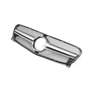 Передняя решетка радиатора AMG Silver (2014-2016) Mercedes GLA X156 2014-2019 гг. фото 4
