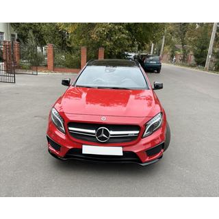 Передняя решетка радиатора AMG Silver (2014-2016) Mercedes GLA X156 2014-2019 гг. фото 1