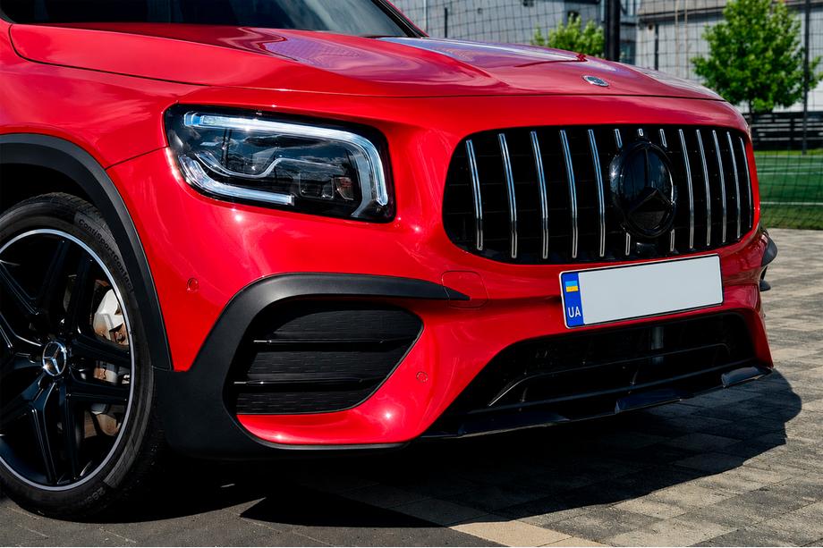 Mercedes GLB X247 2019- гг. Передняя решетка Panamericana GT (для AMG-Line 2019-2023) С местом под камеру Фото 4