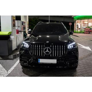 Передняя решетка радиатора 2019-2023 (GT Panamericana) Mercedes GLS X167 2019- гг. фото 2