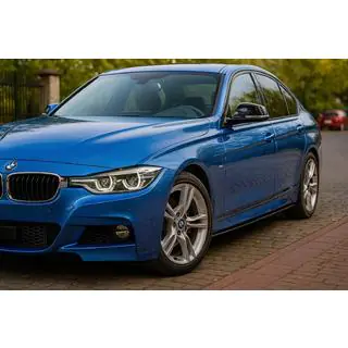 Накладки на пороги EuroCap (для порогов M-Sport, черный глянец) BMW 3 серия F30/F31 2012-2019 гг. фото 2